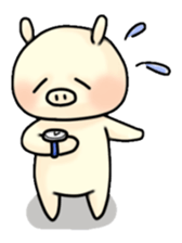 Sticker of Pig "Babu" sticker #12066377