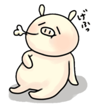 Sticker of Pig "Babu" sticker #12066379