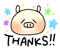 Sticker of Pig "Babu" sticker #12066386