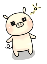 Sticker of Pig "Babu" sticker #12066388