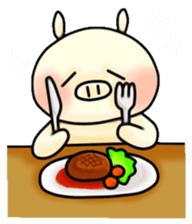 Sticker of Pig "Babu" sticker #12066395