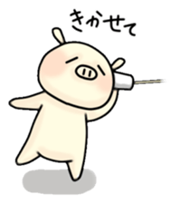 Sticker of Pig "Babu" sticker #12066399