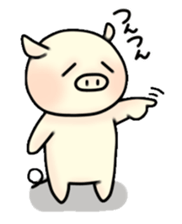 Sticker of Pig "Babu" sticker #12066402
