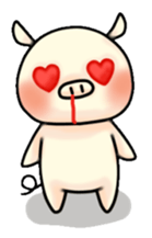 Sticker of Pig "Babu" sticker #12066405