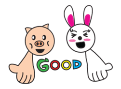 Piggy & Angie,,Let's have FUN!!! sticker #12066615