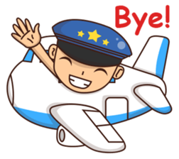 Tuba the Pilot sticker #12067324