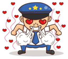 Tuba the Pilot sticker #12067334