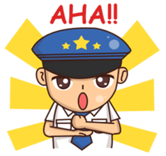 Tuba the Pilot sticker #12067335