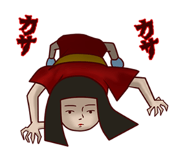 Japanese horror doll sticker #12068248