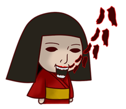 Japanese horror doll sticker #12068251