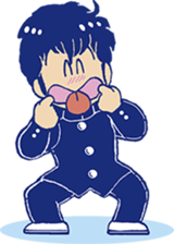 Nostalgic character sticker #12068762