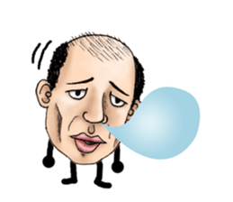 Bald star person 2 sticker #12069148