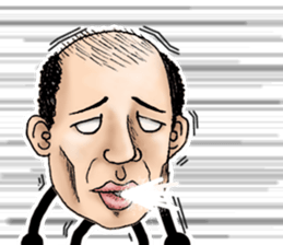 Bald star person 2 sticker #12069160