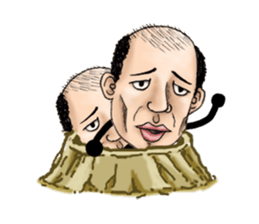 Bald star person 2 sticker #12069176
