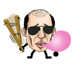 Bald star person 2 sticker #12069177