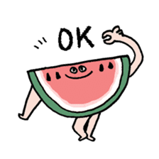 summer watermelon sticker #12070282