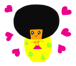 A girl in a kimono sticker #12072256