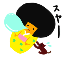 A girl in a kimono sticker #12072258