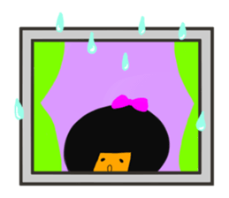 A girl in a kimono sticker #12072260