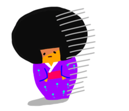 A girl in a kimono sticker #12072268