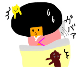 A girl in a kimono sticker #12072279