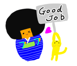 A girl in a kimono sticker #12072285