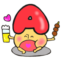 Blood type series Mr. A mushroom sticker #12072336