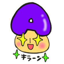 Blood type series Mr. A mushroom sticker #12072344