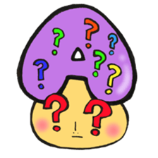 Blood type series Mr. A mushroom sticker #12072348