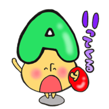 Blood type series Mr. A mushroom sticker #12072353