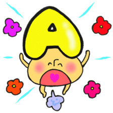 Blood type series Mr. A mushroom sticker #12072358