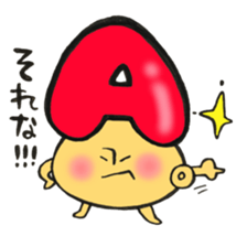 Blood type series Mr. A mushroom sticker #12072363