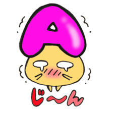 Blood type series Mr. A mushroom sticker #12072365