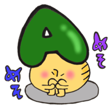 Blood type series Mr. A mushroom sticker #12072368