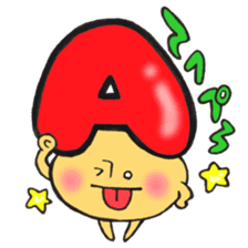 Blood type series Mr. A mushroom sticker #12072369