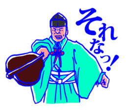 Behind the scenes in sumo wrestling sticker #12074089