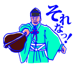 Behind the scenes in sumo wrestling sticker #12074089