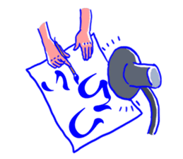 Behind the scenes in sumo wrestling sticker #12074102