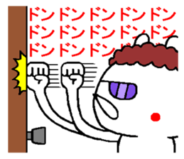 Osaka mother rabbit5 sticker #12074162