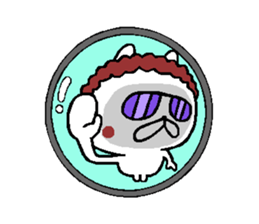 Osaka mother rabbit5 sticker #12074165