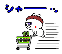 Osaka mother rabbit5 sticker #12074166