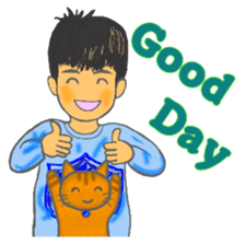 cat and girl part7 sticker #12074949