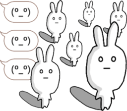 talking rabbit sticker 5 sticker #12075142