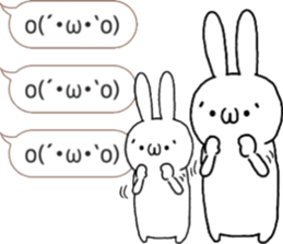 talking rabbit sticker 5 sticker #12075154