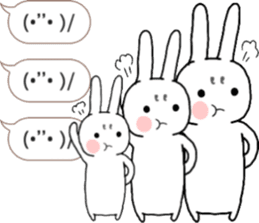 talking rabbit sticker 5 sticker #12075155