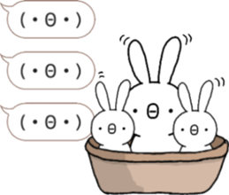 talking rabbit sticker 5 sticker #12075156