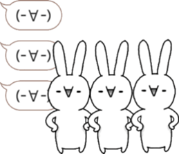 talking rabbit sticker 5 sticker #12075159