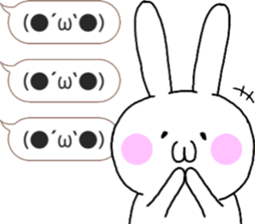 talking rabbit sticker 5 sticker #12075160