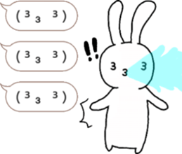 talking rabbit sticker 5 sticker #12075161