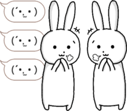 talking rabbit sticker 5 sticker #12075165